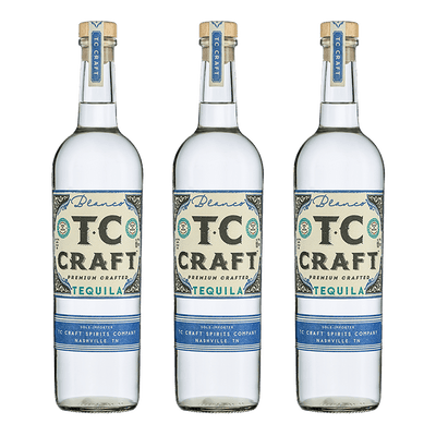 3 PACK - TC CRAFT Blanco Tequila 750ml - TC CRAFT Tequila