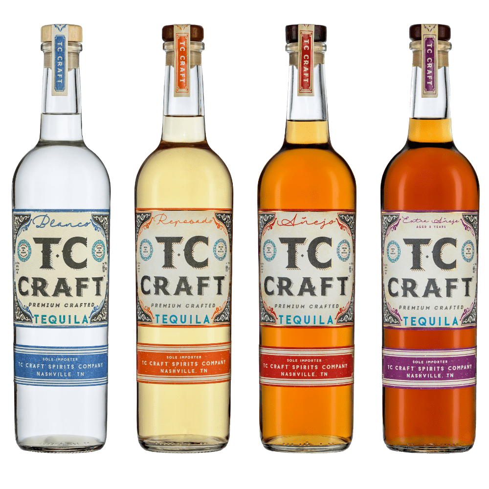 TC CRAFT Tequila Large Flight includes Blanco Reposado Anejo