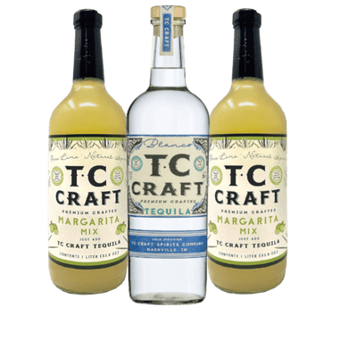 TC CRAFT Margarita SMALL PARTY PACK (1 Bottle TC CRAFT Blanco 750ml + 2 bottles Margarita Mix) - TC CRAFT Tequila