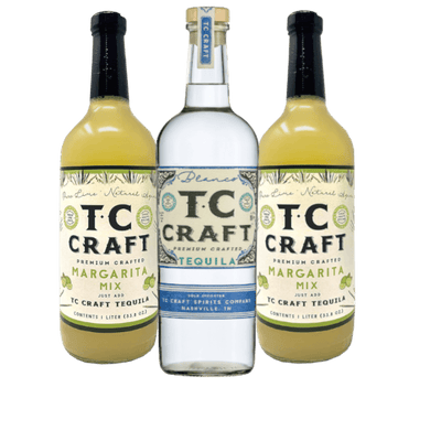 TC CRAFT Margarita SMALL PARTY PACK (1 Bottle TC CRAFT Blanco 750ml + 2 bottles Margarita Mix) - TC CRAFT Tequila