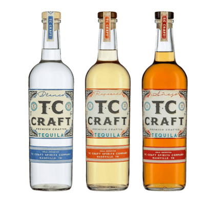 TC CRAFT Small Flight (1 Blanco | 1 Repo | 1 Anejo) 750ML - TC CRAFT Tequila